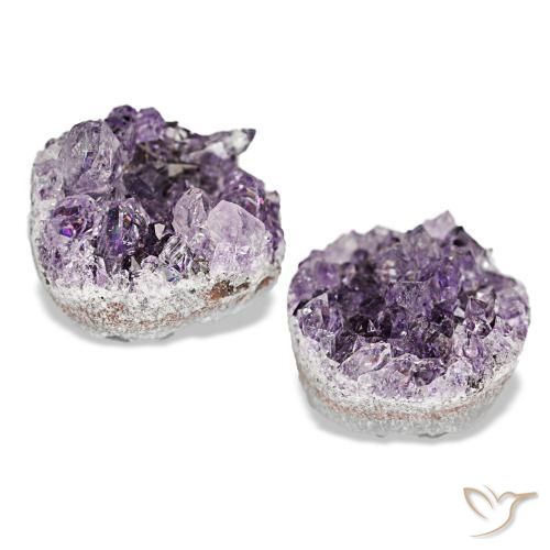 Druzy Amethyst Gemstones in 12.6 x 11.4 mm Size for Sale, Druzy Amethyst Stones in Medium Violet Color
