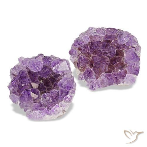 23.31 ctw Violet Druzy Amethyst Stones, Natural Druzy Amethyst in Fancy Crystal Cluster Shape for Sale