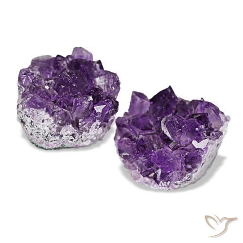 Druzy Amethyst Gemstones in 12.2 x 11.9 mm Size for Sale, Druzy Amethyst Stones in Velvet Purple Violet Color