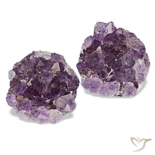 15.01 ctw Violet Druzy Amethyst Stones, Natural Druzy Amethyst in Fancy Crystal Cluster Shape for Sale