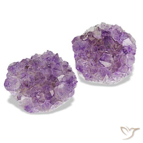 15.30 ctw Violet Druzy Amethyst Stones, Natural Druzy Amethyst in Fancy Crystal Cluster Shape for Sale