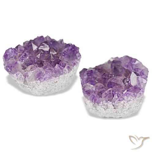 Druzy Amethyst Gemstones in 14.2 x 11.8 mm Size for Sale, Druzy Amethyst Stones in Medium Violet Color