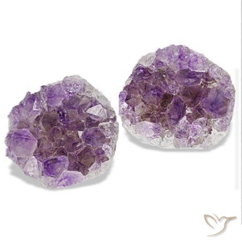 19.52 ctw Violet Druzy Amethyst Stones, Natural Druzy Amethyst in Fancy Crystal Cluster Shape for Sale