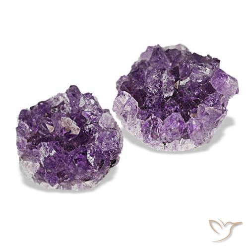 21.44 ctw Violet Druzy Amethyst Stones, Natural Druzy Amethyst in Fancy Crystal Cluster Shape for Sale