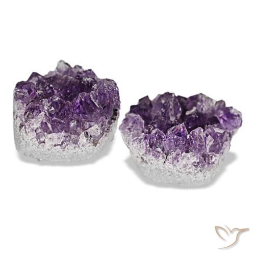 Druzy Amethyst Gemstones in 15.3 x 13.7 mm Size for Sale, Druzy Amethyst Stones in Deep Violet Color