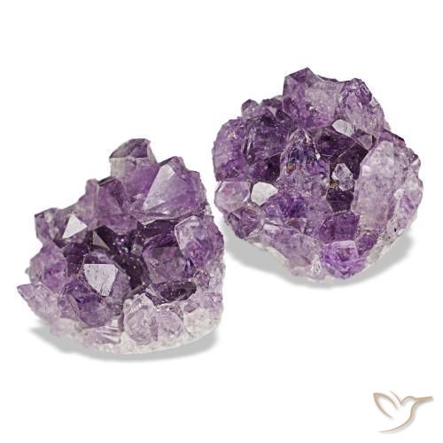 16.00 ctw Violet Druzy Amethyst Stones, Natural Druzy Amethyst in Fancy Crystal Cluster Shape for Sale