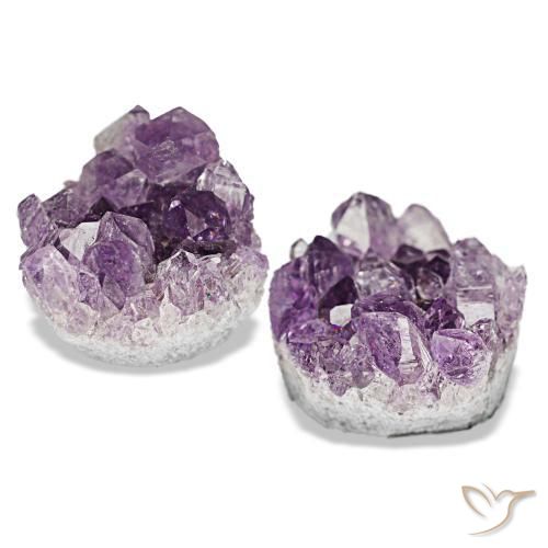 Druzy Amethyst Gemstones in 12.8 x 12 mm Size for Sale, Druzy Amethyst Stones in Mauve Violet Color