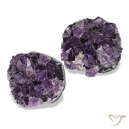 16.26 ctw Violet Druzy Amethyst Stones, Natural Druzy Amethyst in Fancy Crystal Cluster Shape for Sale