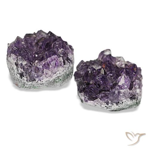 Druzy Amethyst Gemstones in 13 x 12 mm Size for Sale, Druzy Amethyst Stones in Mauve Violet Color
