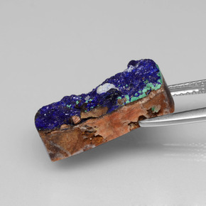 Druzy Azurite Gemstone in 18 x 8.8 mm Size for Sale, Druzy Azurite Stone in Blue Color