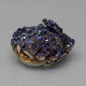 10.15 ct Blue Druzy Azurite Stone, Natural Druzy Azurite in Fancy Crystal Cluster Shape for Sale
