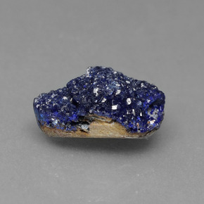 2.81 ct Blue Druzy Azurite Stone, Natural Druzy Azurite in Fancy Crystal Cluster Shape for Sale