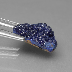 Druzy Azurite Gemstone in 10.3 x 8.4 mm Size for Sale, Druzy Azurite Stone in Blue Color