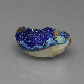 1.80 ct Blue Druzy Azurite Stone, Natural Druzy Azurite in Fancy Crystal Cluster Shape for Sale
