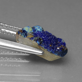 Druzy Azurite Gemstone in 10.1 x 5.9 mm Size for Sale, Druzy Azurite Stone in Blue Color