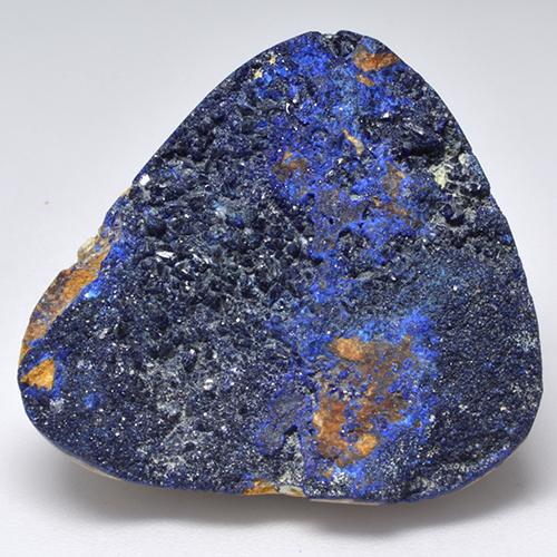 45.69 ct Blue Druzy Azurite Gemstone, Druzy Azurite Gem in Fancy Crystal Cluster Shape for Sale.