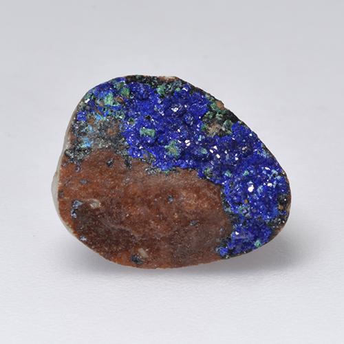 4.71 ct Blue Druzy Azurite Stone, Natural Druzy Azurite in Fancy Crystal Cluster Shape for Sale