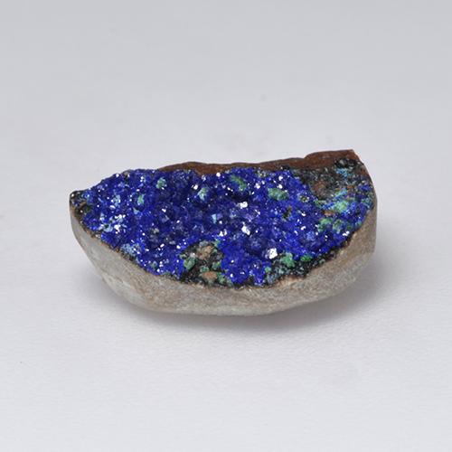 Druzy Azurite Gemstone in 12.7 x 10.5 mm Size for Sale, Druzy Azurite Stone in Deep Navy Blue Color