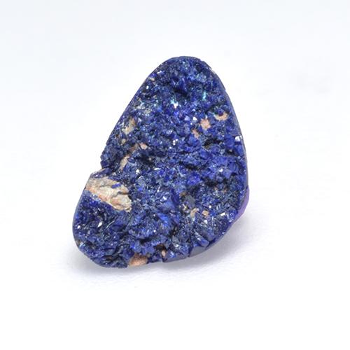 2.24 ct Blue Druzy Azurite Gemstone, Druzy Azurite Gem in Fancy Crystal Cluster Shape for Sale.