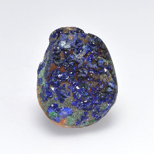 Deep Navy Blue Azurit-Druse Edelstein - 4.3ct Ausgefallene Kristall-Cluster (ID: 529595)