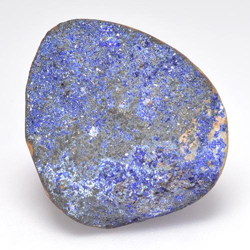 14.10 ct Blue Druzy Azurite Gemstone, Druzy Azurite Gem in Fancy Crystal Cluster Shape for Sale.