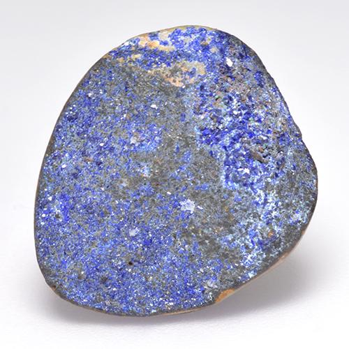 14.10 ct Blue Druzy Azurite Stone, Natural Druzy Azurite in Fancy Crystal Cluster Shape for Sale
