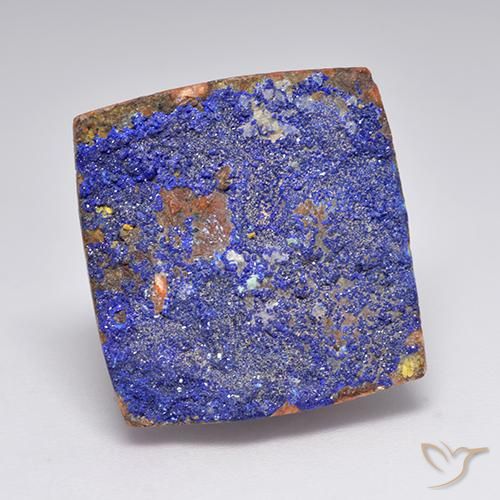 15,81 ct Druzy Azurite, 18,7 x 18 mm des États-Unis, Photo A