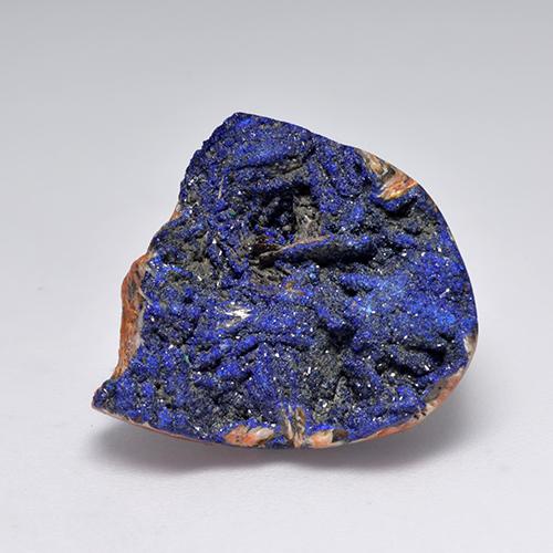 18.12 ct Blue Druzy Azurite Stone, Natural Druzy Azurite in Fancy Crystal Cluster Shape for Sale