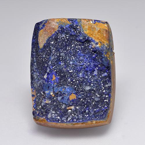 Azul marino intenso Azurita Druzy Gema - 22.5ct Cristal baguette (ID: 529685)