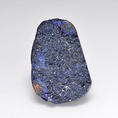 Druzy Azurite Bleu marine profond Fantaisie 17,83 ct des Etats-Unis, Dimension 20,5 x 14mm, Pierre gemme naturelle Non traité, pureté Opaque , 1 pièce Druzy Azurite fancy crystal cluster, dureté de Mohs de 3.4 à 4, Photo A