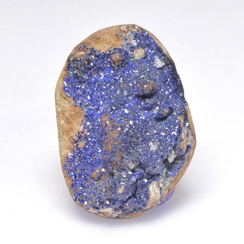 Gris bleu clair Druzy Azurite gemme - 7.9ct Regroupement de Cristaux Fantaisie (ID: 529693)