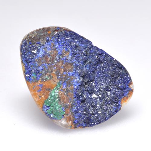 Light Blue Grey Azurit-Druse Edelstein - 8.4ct Ausgefallene Kristall-Cluster (ID: 529694)
