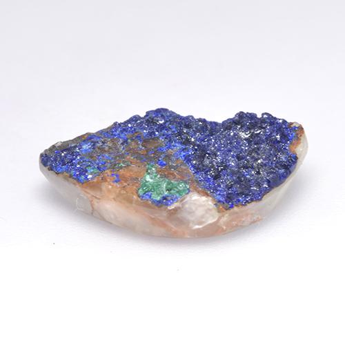 Druzy Azurite Gemstone in 18.2 x 13.4 mm Size for Sale, Druzy Azurite Stone in Light Blue Grey Color