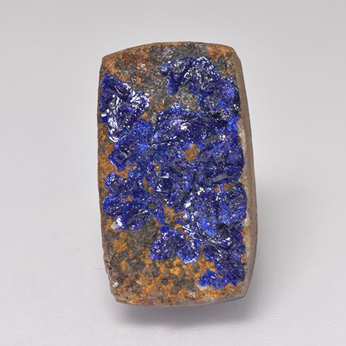 Bleu marine profond Druzy Azurite gemme - 9ct Amas de cristaux en coussin (ID: 529702)