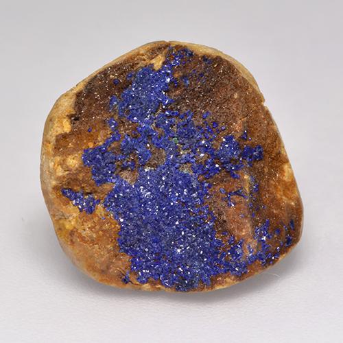 Bleu grisâtre Druzy Azurite gemme - 8.1ct Regroupement de Cristaux Fantaisie (ID: 529714)