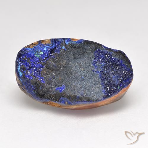 11.28 ct Druzy Azurite, 16.7 x 9.6 mm From the United States, Photo A