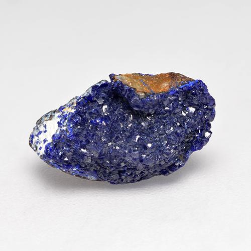 3.51 ct Blue Druzy Azurite Stone, Natural Druzy Azurite in Fancy Crystal Cluster Shape for Sale