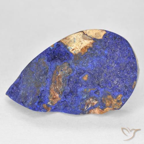 10,96 ct Druzy Azurite, 22,4 x 13,9 mm des États-Unis, Photo A