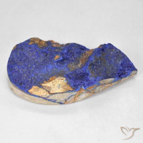 Druzy Azurite Gemstone in 22.4 x 13.9 mm Size for Sale, Druzy Azurite Stone in Deep Navy Blue Color
