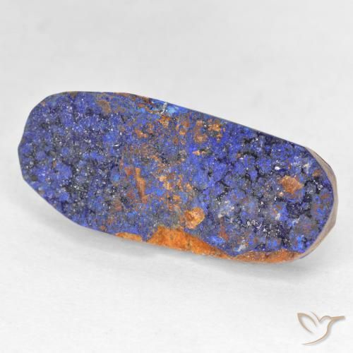 11.21 ct Blue Druzy Azurite Stone, Natural Druzy Azurite in Oval Crystal Cluster Shape for Sale
