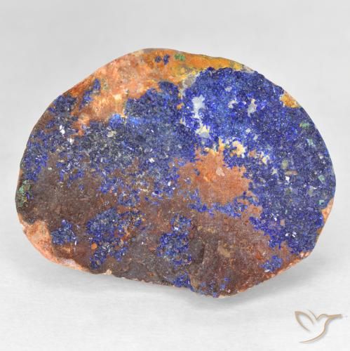 26,4 ct Odd Shaped Druzy Azurite, 22,6 x 17,5 mm des États-Unis, Photo A