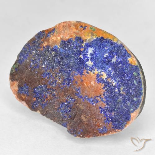 26.40 ct Blue Druzy Azurite Stone, Natural Druzy Azurite in Fancy Crystal Cluster Shape for Sale
