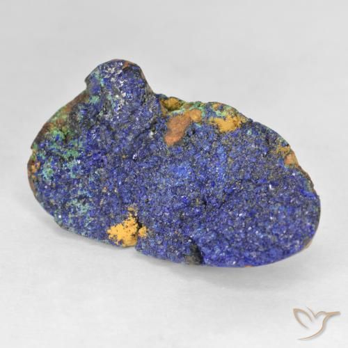 10.45 ct Blue Druzy Azurite Stone, Natural Druzy Azurite in Fancy Crystal Cluster Shape for Sale