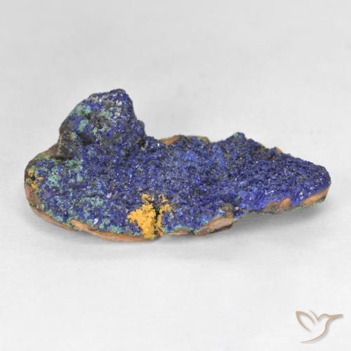 Druzy Azurite Gemstone in 24.6 x 14 mm Size for Sale, Druzy Azurite Stone in Deep Navy Blue Color