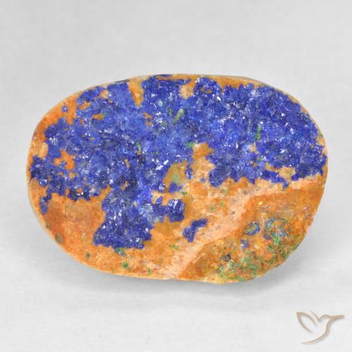8,63 ct Druzy Azurite, 17,5 x 12,4 mm des États-Unis, Photo A