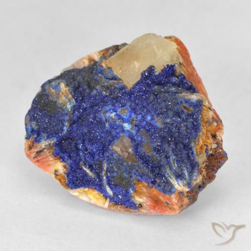 10.05 ct Blue Druzy Azurite Stone, Natural Druzy Azurite in Fancy Crystal Cluster Shape for Sale
