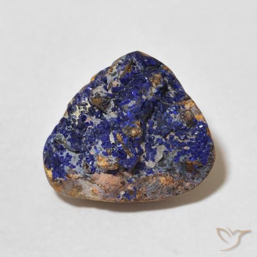 10,38 ct Odd Shaped Druzy Azurite, 15,2 x 13,6 mm des États-Unis, Photo A