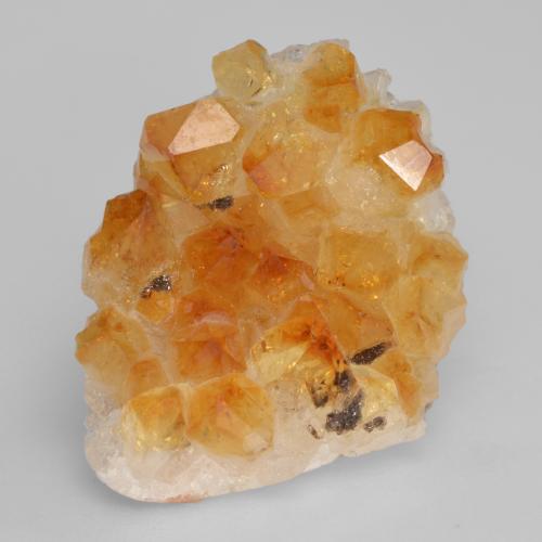 35.79 ct Golden Druzy Citrine Gemstone, Druzy Citrine Gem in Fancy Crystal Cluster Shape for Sale.