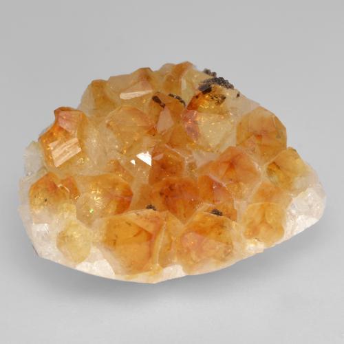 35.79 ct Golden Druzy Citrine Stone, Natural Druzy Citrine in Fancy Crystal Cluster Shape for Sale