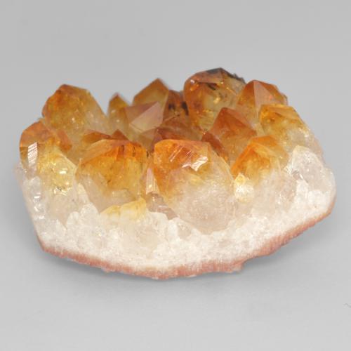 Druzy Citrine Gemstone in 24.8 x 18.5 mm Size for Sale, Druzy Citrine Stone in Medium Orange Color